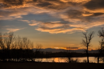 Sunset at Barr Lake